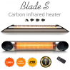 Incalzitor terasa cu fibra de carbon Veito Blade S Black 2,5kW