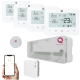 Kit automatizare pardoseala Q20, Sistem incalzire in pardoseala Smart, 8 zone, Full wireless, 4 Termostate Smart Wireless, e-Hub