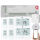 Kit automatizare pardoseala Q20, Sistem incalzire in pardoseala Smart, 8 zone, Full wireless, 4 Termostate Smart Wireless, e-Hub