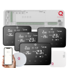 Kit automatizare pardoseala Q20, Sistem incalzire in pardoseala Smart, 8 zone, Full wireless, 4 Termostate Smart Wireless, e-Hub