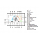 Termostat centrala Q8000WM cu fir, Termostat Smart, Spate plat, Wifi, 6 programe, Comenzi tactile, Negru