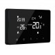 Termostat centrala Q10 cu fir, Smart, Panou sticla, Spate plat, Wifi, 6 programe, Comenzi tactile, Negru